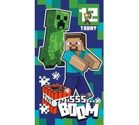 Tarjeta de cumpleaños de Minecraft con calcomanías