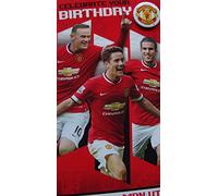 Tarjeta de cumpleaños del Manchester United, tarjeta de cumpleaños del Manchester United, tarjeta de cumpleaños del Manchester United FC, tarjeta de cumpleaños del club de fútbol de Man U