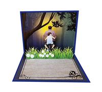 Tarjeta de cumpleaños delicada para papá Tarjeta emergente 3D creativa para día del padre Tarjetas de relaciones públicas exquisitas y sorprendentes hechas a mano para padre papá emergente