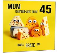 Tarjeta de cumpleaños divertida para mamá número 45 para madre, tarjeta de cumpleaños divertida para mamá de 45 años, cuarenta y cinco, cuarenta y quinto
