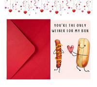 Tarjeta De Cumpleaños Divertida Y Romántica,Material Para Celebraciones Y Bendiciones Festivas - Tarjetas Para Parejas En San Valentín,para Parejas Novios Novias Esposos Día de San Valentín Noche Romá