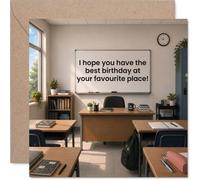 Tarjeta de cumpleaños dulce con texto en inglés "A Little Classroom Cheer"