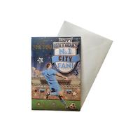 Tarjeta de cumpleaños "Express Yourself" para el fan número 1 de la ciudad, incluye sobre, tarjeta de cumpleaños para fanáticos del fútbol