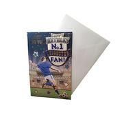Tarjeta de cumpleaños "Express Yourself" para el fan número 1 de Leicester, incluye sobre, tarjeta de cumpleaños para fanáticos del fútbol