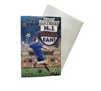 Tarjeta de cumpleaños "Express Yourself" para el fanático número 1 del Chelsea, incluye sobre, tarjeta de cumpleaños para fanáticos del fútbol