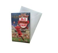 Tarjeta de cumpleaños "Express Yourself" para el padre número 1 del Liverpool Fan - Incluye sobre - Tarjeta de cumpleaños para papá