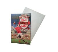 Tarjeta de cumpleaños "Express Yourself" para hijo fan número 1 del United - Incluye sobre - Tarjeta de cumpleaños para hijo
