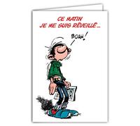 Tarjeta de cumpleaños Gaston Lagaffe Bélgica 1 año más