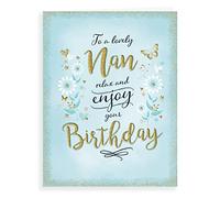 Tarjeta de cumpleaños moderna Nan - 20,3 x 15,2 cm - Piccadilly Greetings