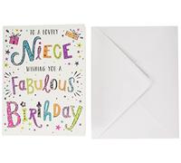 Tarjeta de cumpleaños moderna para sobrina, 8 x 6 pulgadas, edición regal