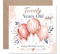 Tarjeta de cumpleaños número 20 de Milestone, celebra con estilo