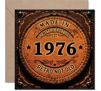 Tarjeta de cumpleaños número 49 para mujeres y hombres, retro, no viejo, tarjetas de feliz cumpleaños 49 para papá, primo, hermana, esposa, sobrina, hija, tarjetas de felicitación de cumpleaños de 145