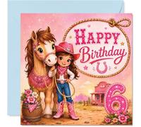 Tarjeta de cumpleaños número 6, Yeehaw Birthday Cheer