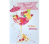 Tarjeta de cumpleaños para mujer con texto en inglés «To A Special Friend On Your