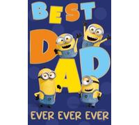 Tarjeta de cumpleaños para papá de mi villano favorito, divertida tarjeta de cumpleaños de Minions para papá