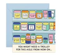 Tarjeta de cumpleaños sarcástica - Pasillo envejecido, chistes divertidos, amigos, familiares, colegas, hermana, hermano, tía, tío, amigo, mejor amiga, mamá, papá, tarjeta de humor para adultos