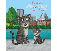Tarjeta de cumpleaños Tabby McTat - Bonita tarjeta de felicitación para niños inspirada en Julia Donaldson y Axel Scheffler - perfecta para jóvenes lectores y amantes de los gatos