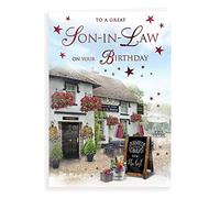 Tarjeta de Cumpleaños Tradicional de Hijo en la Ley - 9 x 6" - Regal Publishing