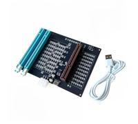 Tarjeta de diagnóstico del adaptador de gráficos Tarjeta de solución de problemas PCIe AGP para mesas de trabajo de reparación, áreas de luz visible, configuración alimentada, revisión de problemas de