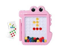 Tarjeta de Dibujo magnético - Almohadilla de Doodle para, Bosquejo de niños pequeños | Juguete de Arte de Viaje, Tableta de Aprendizaje Preescolar, de Perlas con bolígrafo y Sellos