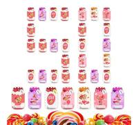 Tarjeta de dulces para San Valentín - 50 piezas de suministros de en forma de maceta | Soporte para tarjetas de felicitación | Accesorio festivo para veladas románticas en el aula, la escuela