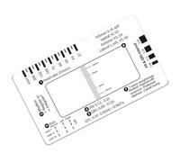 Tarjeta de electrocardiograma profesional de 7 pasos, herramienta de interpretación de electrocardiograma para interpretación rápida, regla de electrocardiograma