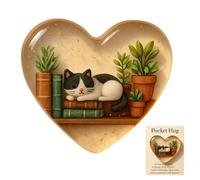 Tarjeta de emoción en forma de corazón, diseño relajante, X1, tarjeta de abrazo emocional, regalo de bolsillo conmovedor, tamaño de bolsillo, para adolescentes, niños, niñas, estudiantes