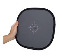 Tarjeta de equilibrio gris/blanco, tarjeta gris del 18 %, reflectora de referencia gris, tarjeta de equilibrio de doble cara, tarjeta gris portátil, tablero de enfoque con bolsa de transporte (12/30