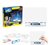 Tarjeta de escritura Magic 3D - Sello de dibujo LED para, tablero de doodle ligero fluorescente | PAD SKETH GLOW GLOW, tableta de arte creativo, tablero de dibujo de neón, juguete de pintura divertido