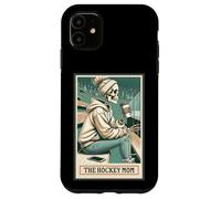 Tarjeta de esqueleto de The Hockey Mom Spooky Season Mama Halloween Carcasa para iPhone 11