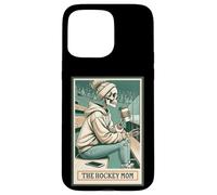 Tarjeta de esqueleto de The Hockey Mom Spooky Season Mama Halloween Carcasa para iPhone 15 Pro Max