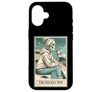 Tarjeta de esqueleto de The Hockey Mom Spooky Season Mama Halloween Carcasa para iPhone 16