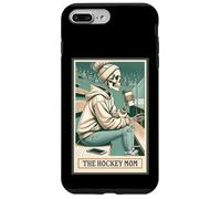 Tarjeta de esqueleto de The Hockey Mom Spooky Season Mama Halloween Carcasa para iPhone 7 Plus/8 Plus