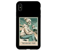 Tarjeta de esqueleto de The Hockey Mom Spooky Season Mama Halloween Carcasa para iPhone XS Max