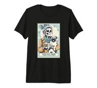 Tarjeta de Esqueleto para mamá de The Pug Spooky Season Pug Mama Halloween Camiseta Premium