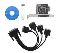 Tarjeta de expansi?n PCIe a 4 puertos serie RS232 de 9 pines AX99100 con cable