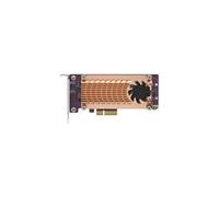 Tarjeta de expansiσn QNAP QM2-2P-244A Dual M.2 22110/2280 Pcie SSD (PCIe Gen2 X4) Soporte de perfil bajo Precargado Perfil bajo Plano y de altura