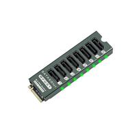 Tarjeta de Expansión 3.0 de 8 Puertos para Ranuras M.2 PCIe, Controlador de Alta Velocidad de 6 Gbps para Centros de Datos y Estaciones de