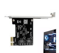 Tarjeta de expansión de 6 Gbps, placa adaptadora USB 3.1, 4.72 x 2.2 x 1.18 pulgadas, interfaz de puerto Plug and Play, diseño de enfriamiento rápido, transferencia de datos de alta velocidad para