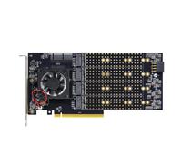 Tarjeta de expansión de 8 discos PCle 3.0 a M.2 NVME, unidad libre PLX8749