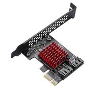 Tarjeta de expansión de controlador PCI-E para SSD SATA 3 III 3.0 de 6 Gbit/s (2 puertos PCIe a 2 puertos SATA 3 III)