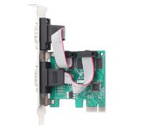Tarjeta de expansión de controlador serie, adaptador serie RS232 de doble puerto para Windows y Linux, soporte de perfil bajo, gestión de energía.