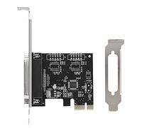 Tarjeta de expansión de puerto paralelo PCIE a DB25 LPT con soporte de perfil bajo, controlador de adaptador de convertidor de puerto paralelo PCI para impresoras, programadores, escáneres, soporte DO