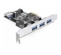 Tarjeta de expansión DeLock 89301 PCIe 4 puertos USB 3.0 5 Gbps chipset VLI