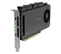 Tarjeta de expansión ICY DOCK MB204MP-1B PCIe 4.0 x16 4x SSD M.2 NVMe