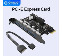 Tarjeta de Expansión ORICO USB 3.0 de 2-7 Puertos, Adaptador HUB PCIe, Multiplicador de Tarjeta PCI Express, Controlador USB 3.0, Tarjeta Adicional Express 5 Port