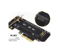 Tarjeta de ExpansióN PCI-E 3,0 X4 una NVMe M.2 NGFF M Key SSD Riser para 2230/2242/2260/2280 M.2 SSD EM2-5001