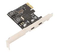 Tarjeta de Expansión PCI E a USB C, Tarjeta de Expansión PCI E Tipo C 2 Puertos Rápido 5 Gbps Seguro Independiente y Protección de Dispositivo para