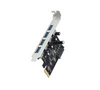 Tarjeta de Expansión PCI-e de 4 Puertos USB 3.0, Adaptador PCI Express PCIe USB 3.0 HUB, Controlador USB 3.0 de 4 Puertos, PCIe Express