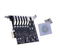Tarjeta de expansión PCI-E de doble interfaz PCIE a 8 puertos USB 3.2 Gen1 controlador tipo C adaptador de 5 Gbps
